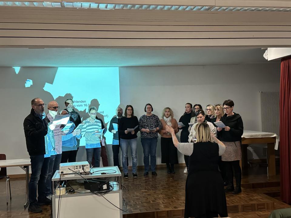 Coro Tricolore an der KGV vom 16. Januar 2024