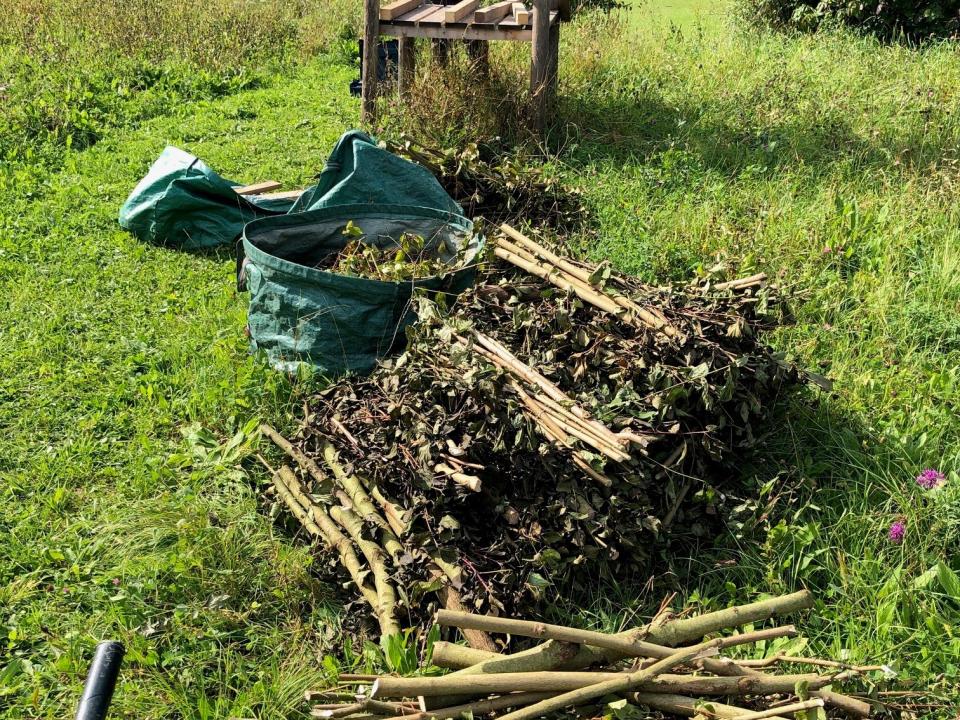 Einlage der Bodenschicht