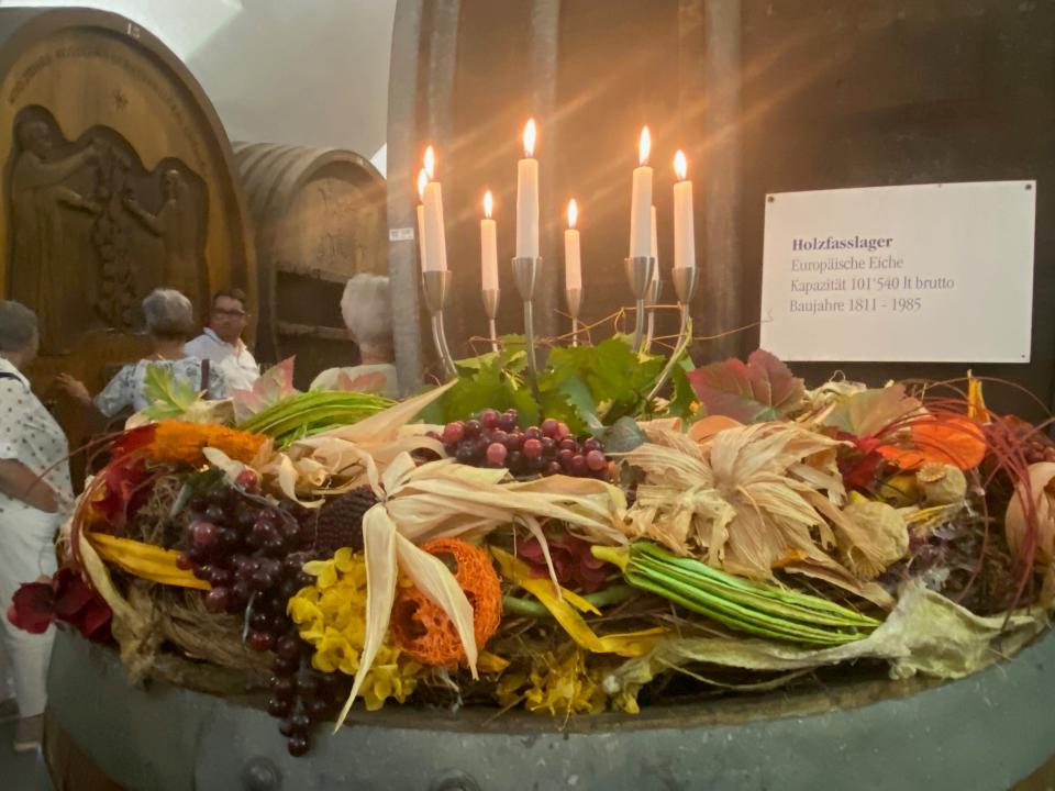 Wunderschöne Deko in der Staatskellerei