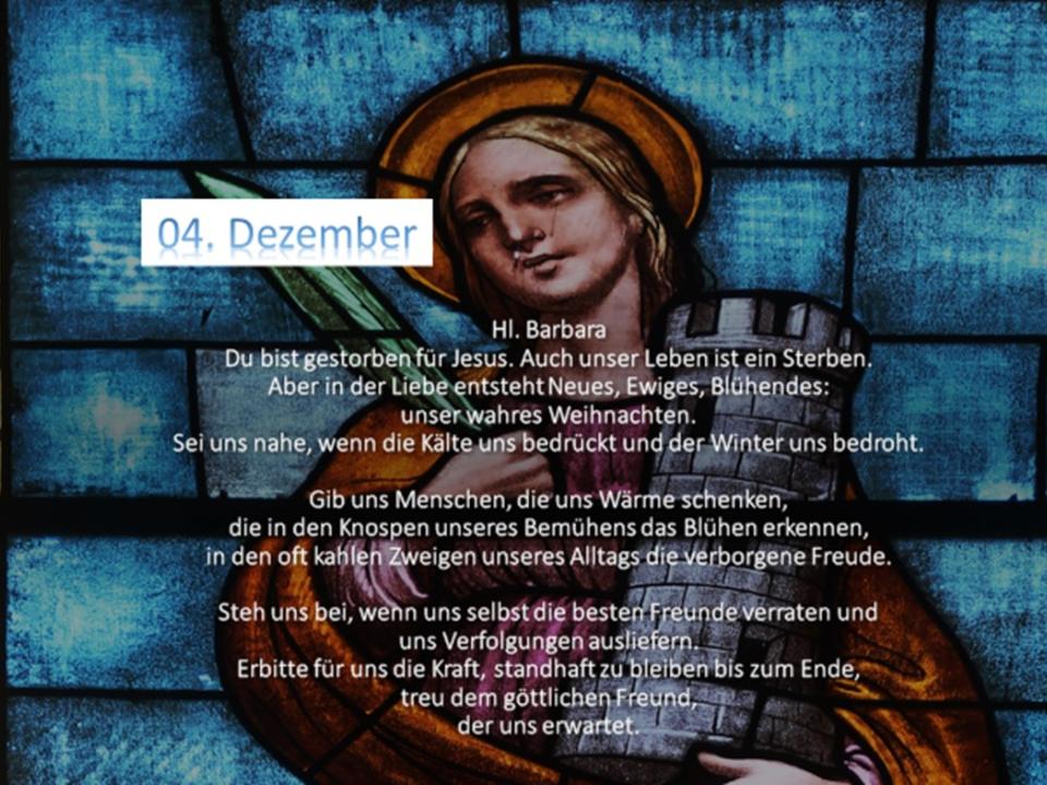 Kalenderblatt 04.12.