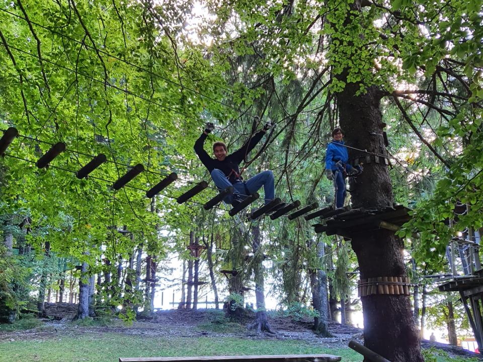 ... und ab, hoch in die Lüfte...