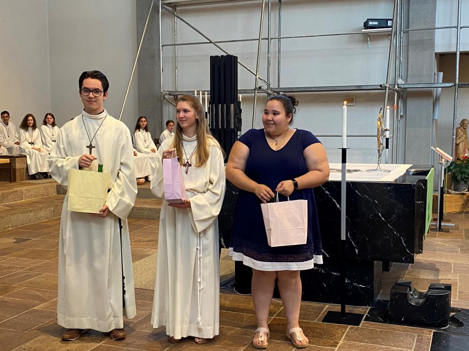 Verabschiedung von Helena, Jasmin und Alexander