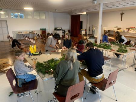 Adventswerktstatt am Morgen