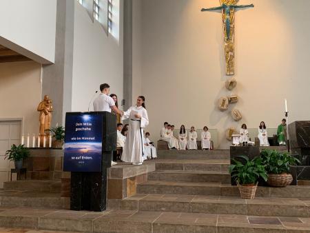 Bei der Ehrung für besonders fleissige Einsätze.