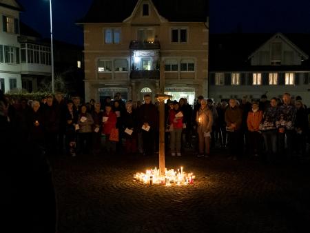 Friedensgebet auf dem Marktplatz Amriswil