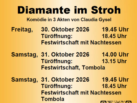 Kolping Amriswil: Theater «Diamante im Stroh»