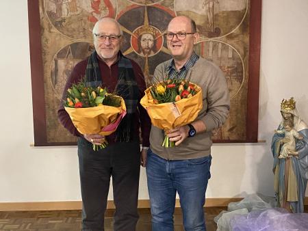 Verabschiedung von Karl Knoor und Begrüssung von Beat Maier