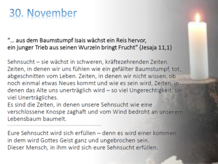 Kalenderblatt 30.11.