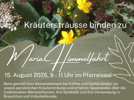 Kräutersträusse binden