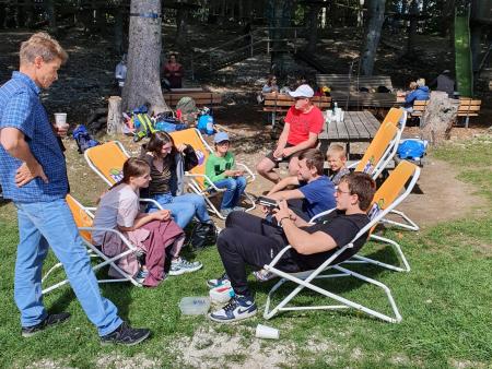 ... und die verdiente Pause.