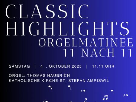 Amriswiler Konzerte: Orgelmatinée 
