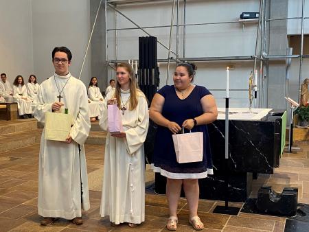 Verabschiedung von Helena, Jasmin und Alexander