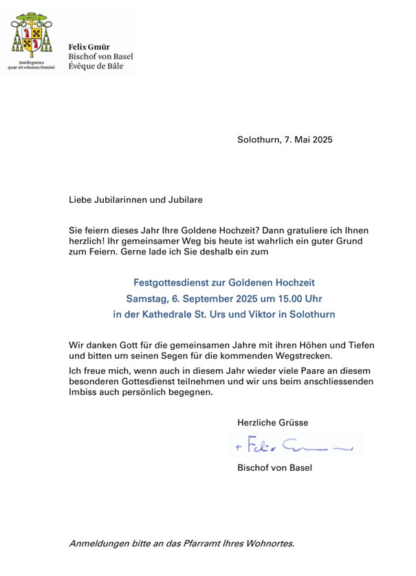 Einladung zur Goldenen Hochzeit